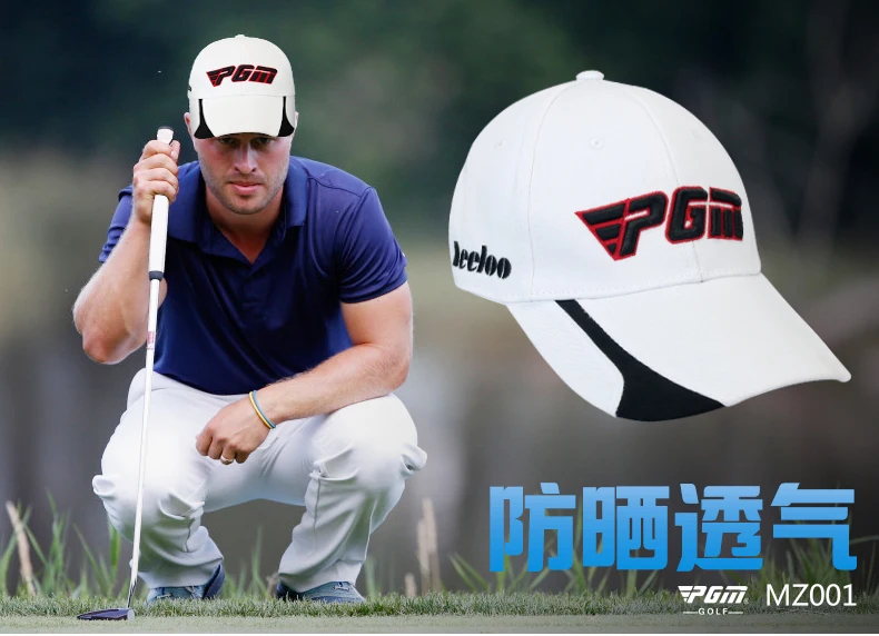 Высокое качество! PGM Golf Hat солнцезащитная Кепка для гольфа со съемной наружной молнией мужская шапка s для спорта летняя шапка унисекс