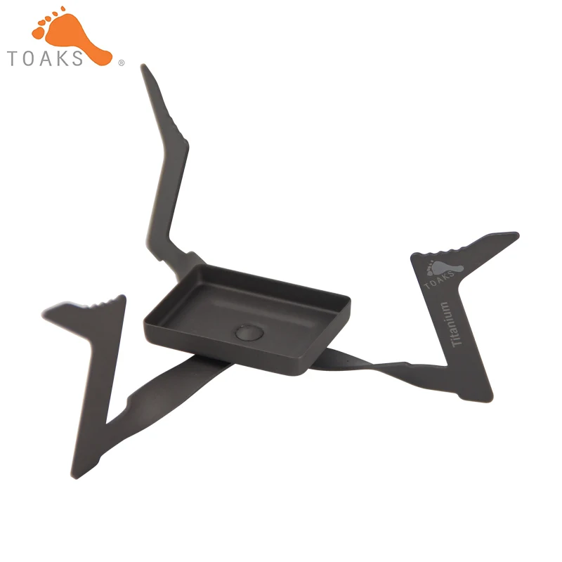 Acampamento ao ar Fogão a Álcool Toaks Titânio Mini Dobrável Luz Livre Sólido One piece Stv 02