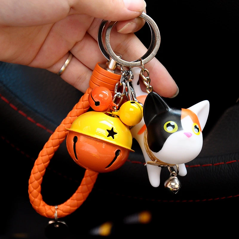 Schlüsselanhänger Playing Cat Katze Anhänger Schlüsselring Keyring Keyfob Deko