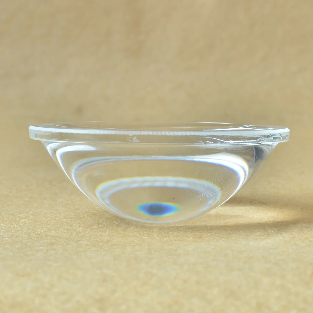 Оптовая продажа диаметр 64 мм оптическая выпуклая стеклянная линза LED Плано