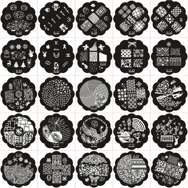 Hot Sale Qgirl 01 40 Dia 5 5cm Nail Art Discs New Fashion Template