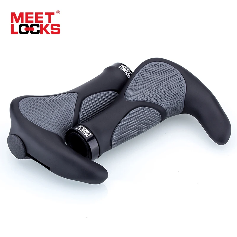 MEETLOCKS دراجة مقبض مقود دراجة شريط مقبض الدراجة الدراجات دائم مكافحة زلة المطاط دراجة جبلية اكسسوارات أجزاء الدراجة 1 زوج