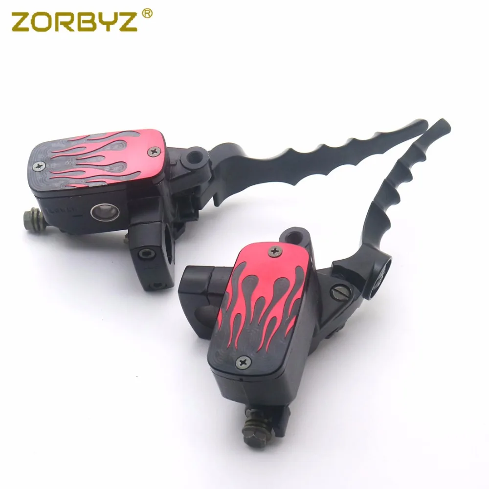 ZORBYZ мотоциклетные рычаги 25 мм красная лампа управления резервуаром тормоза