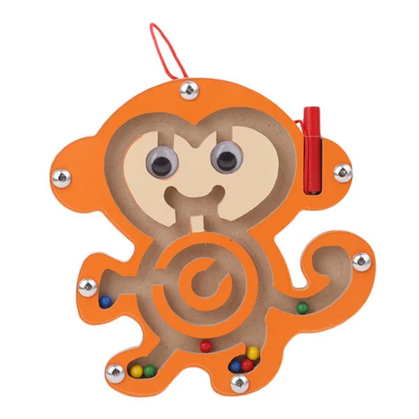 MONKEY Деревянные дети, дети, раннее образование, головоломка, деревянная игрушка, головоломка - Цвет: MONKEY
