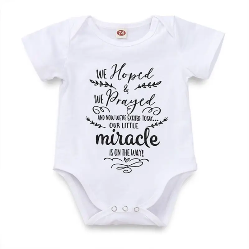 D Fit for 6-9Months Комбинезон с буквенным принтом для новорожденных мальчиков и девочек; хлопковый комбинезон с короткими рукавами; спортивный костюм; одежда - Цвет: D Fit for 6-9Months