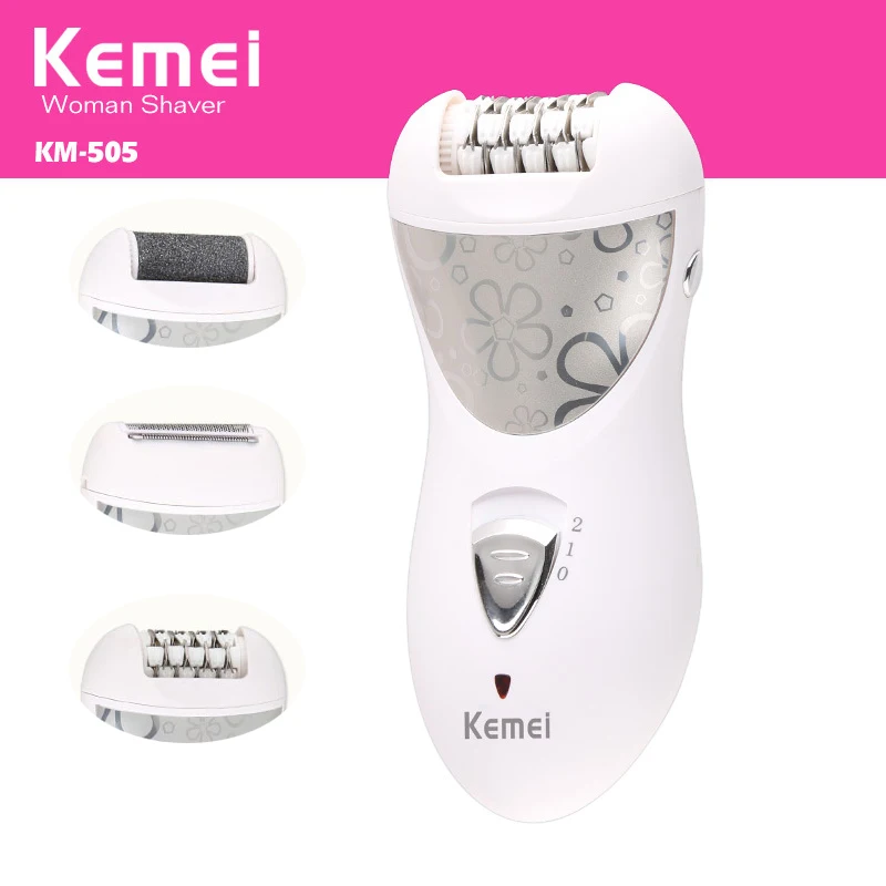 Эпилятор kemei 3 в 1 перезаряжаемый Женская бритва для волос электробритва удаления