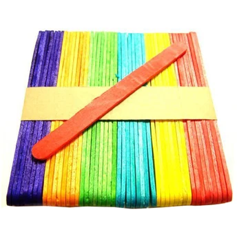 

ABWE Best Sale 250x Coloured Lolly Sticks Jumbo Large Wooden Lollipop Sticks Craft Wax