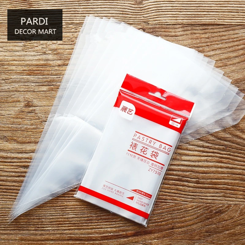 Disposable use medium 10pcs/pack Pastry bag for cakes cookies cream pastry bagin Baking