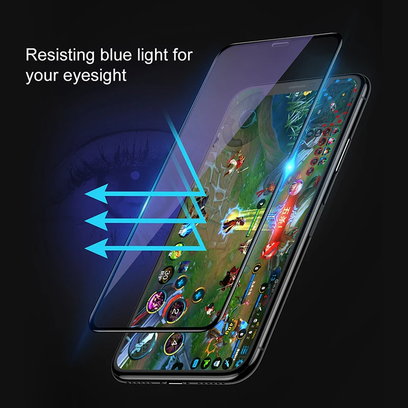 Baseus 0.2mm Protective Glass For iPhone Xs Xs Max XR 2018 Screen Protector Thin Full Coverage Tempered Glass Film For iPhone Xs