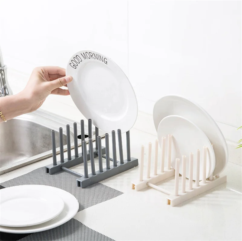 

Kitchen Dish Rack Stand Holder Bowl Drainer Plate Organizer Tray Tableware Storage Drying Rack Dish Drainer Drip Shelf Tools