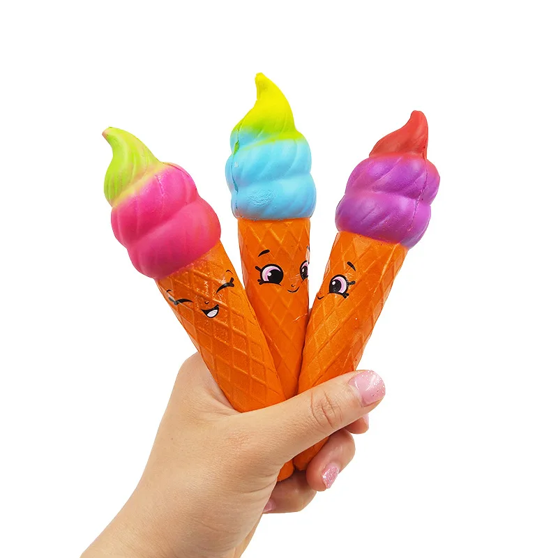 Ice cream Squishy Pencil Sleeves Ball Pen Squishies Grip Slow Rising