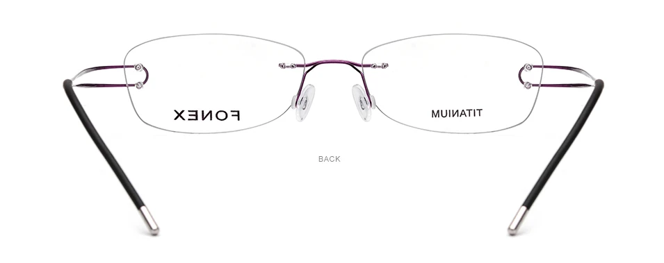 Титановый сплав оправа для очков женские ультралегкие очки без оправы по рецепту для близорукости 50003