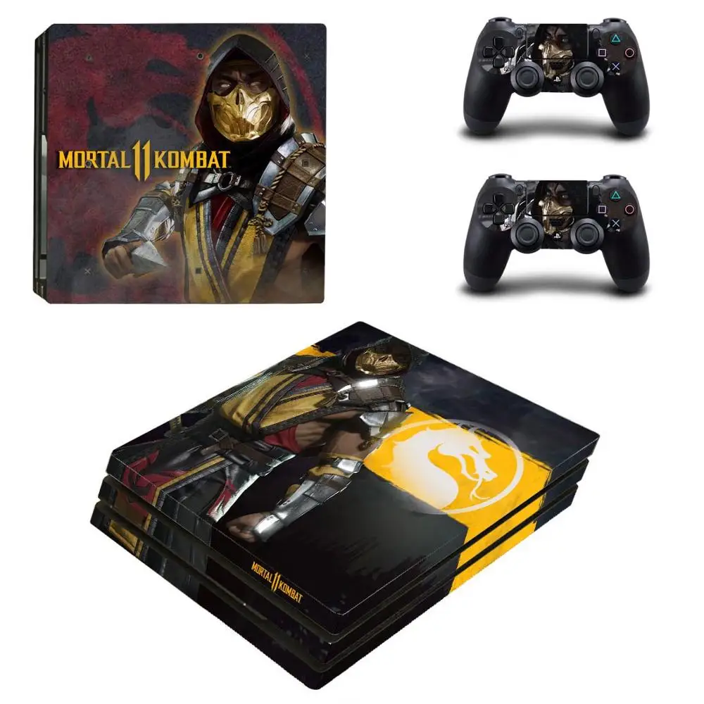 Mortal Kombat 11 PS4 Pro наклейка для кожи Vinilo PS 4 Pro наклейка s для sony Playstation 4 Pro консоль и контроллер Skins - Цвет: YSP4P-3289