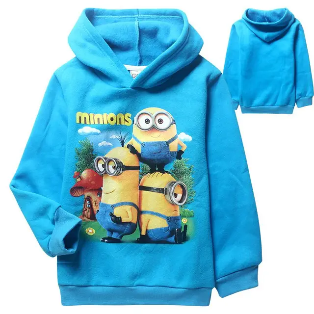 high quality despicable me 2 minion hoodies Warm winter outwear coat