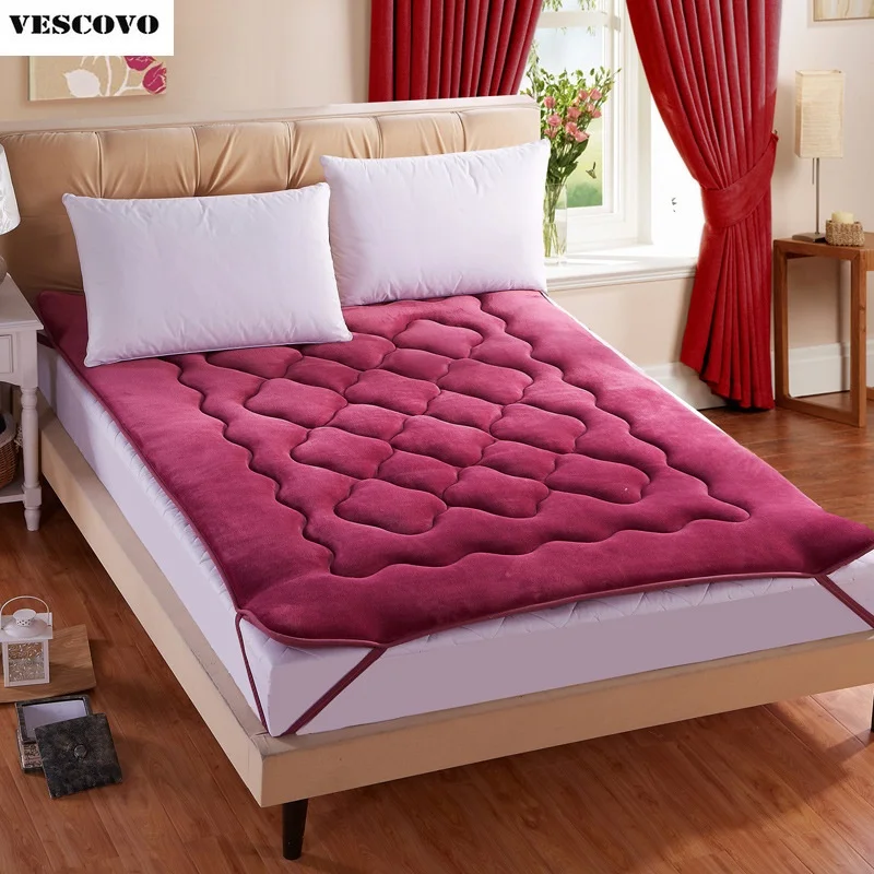 Free shipping mattress Thick coral velvet tatami mattress ...