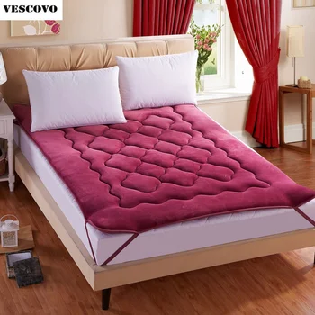 

Free shipping mattress Thick coral velvet tatami mattress single mattress student slip double soft warm bed bedding