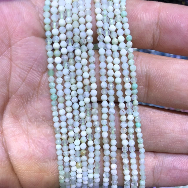 3mm Smooth Round, White MOP (Mother of Pearl) Beads (16 Str