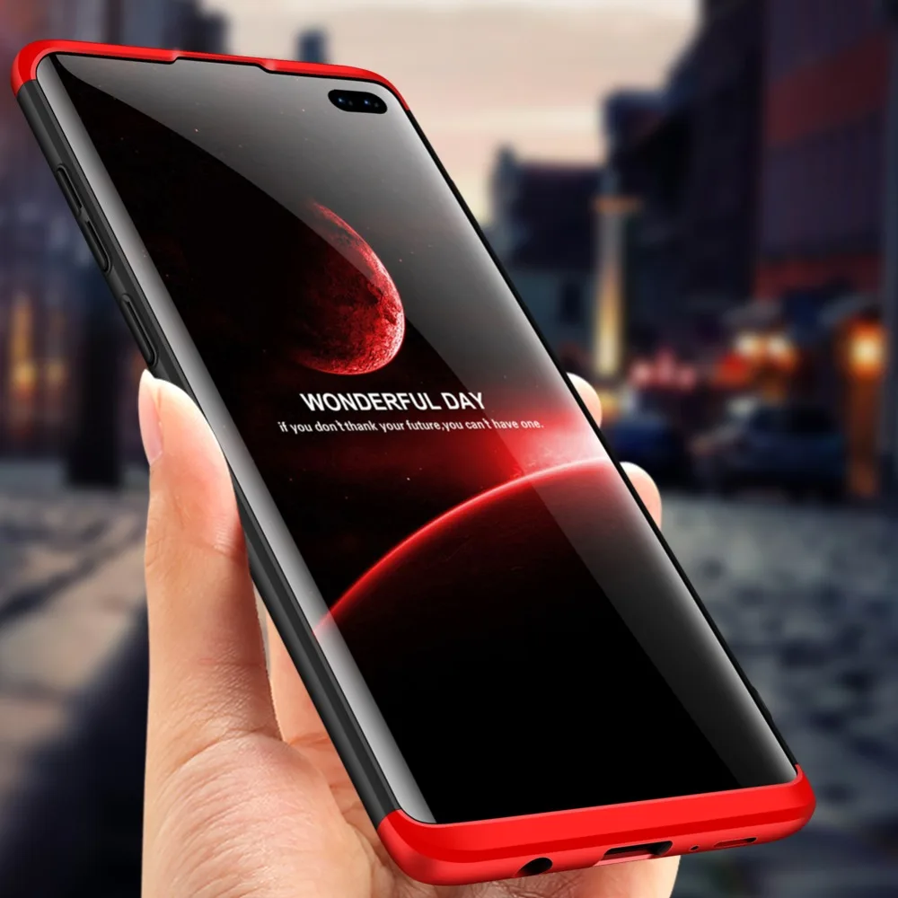 

360 Degree Full Protection Hard Case For Samsung Galaxy S10 Plus Cover shockproof case For Samsung S10E case + hydrogel Film S10