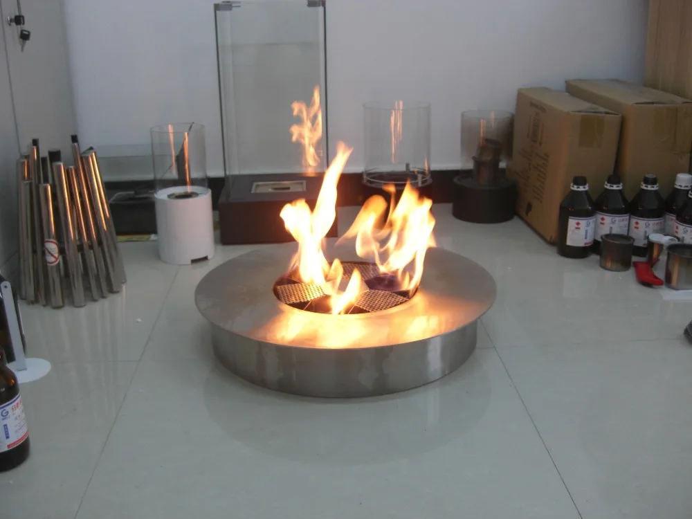 

Inno living fire 8 liter round stainless steel burner bio ethanol fuel fireplace