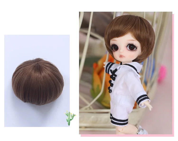 Парик для куклы BJD L8#31,, размер 9 см, 1/8, высокотемпературный парик, длинные волосы, куклы bjd sd, парики для красоты, Детские волосы