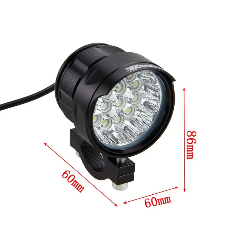  2PCS 80W 10000LM 4V-84V 5 Modes Motorcycle 16x XM-L T6 LED Headlight Driving Fog Lamp Spot Light wi - 32979743661