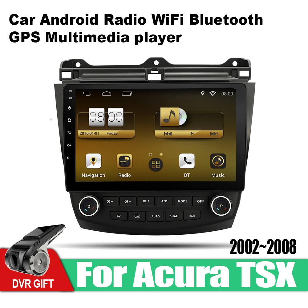 ZaiXi Android Car GPS Multimedia Player For Acura TSX 2002~2008 car Navigation radio Video Audio Car Player WiFi Bluetooth