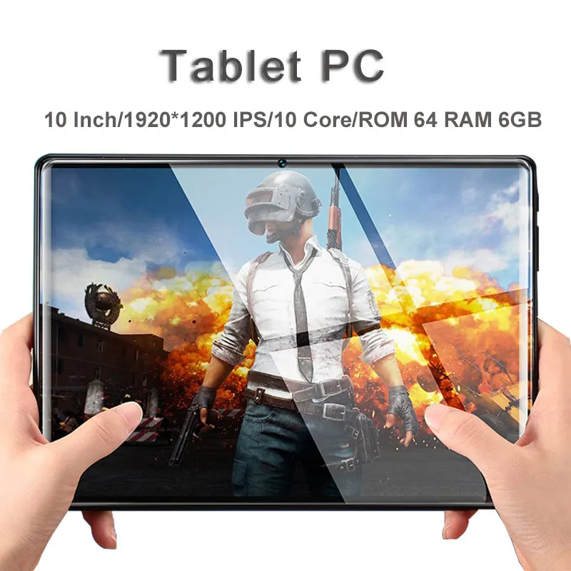 Хит 10-дюймовый планшетный ПК Android 8 0 10 ядер 6 ГБ RAM 64 ROM 1920*1200 IPS WIFI 2 SIM 3G 4G FDD LTE Phablet GPS