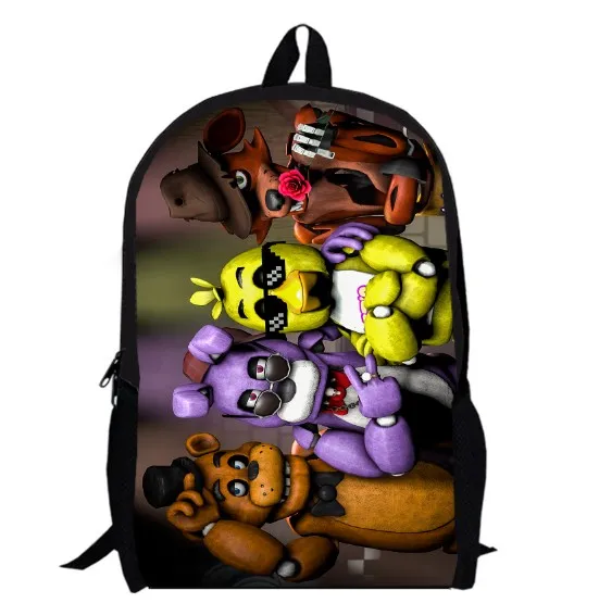 Рюкзак 13 дюймов для игр в стиле аниме детский двухслойный рюкзак Freddy Chica Foxy Bonnie