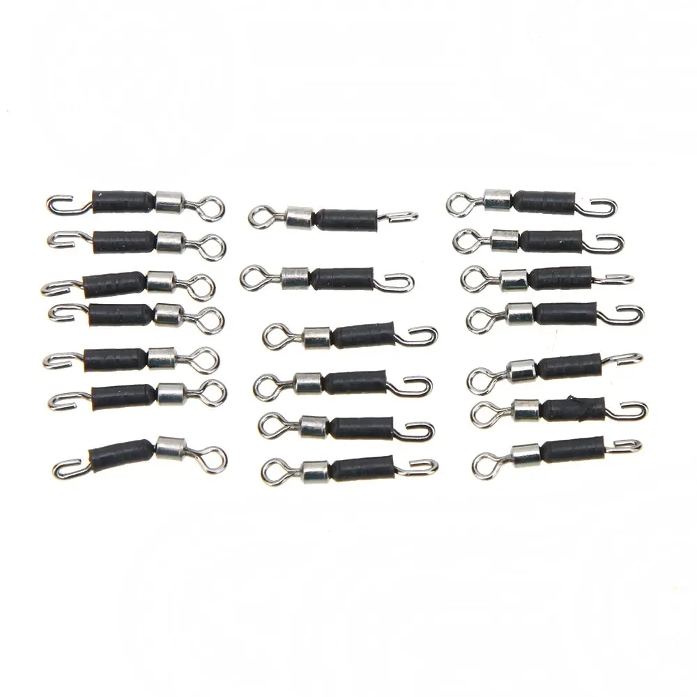 

20Pcs/Set Fishing Swivels Stainless Steel Fishing Hook Rolling Swivels Line Connector Fishing Rolling Swivels