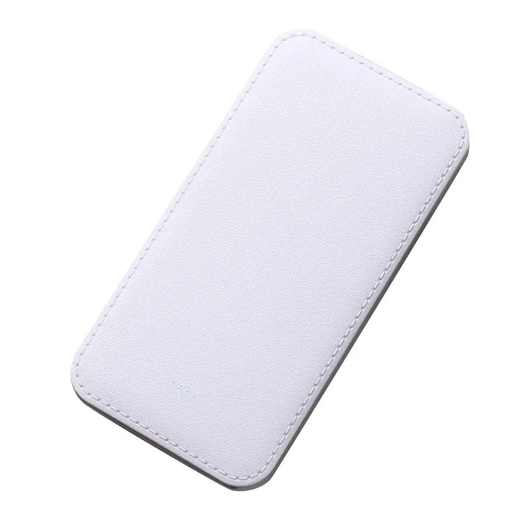 10000 мАч power Bank Тонкий с двумя портами USB Мобильный Внешний аккумулятор портативное зарядное устройство повербанк Мода для iPhone Xiaomi samsung - Цвет: white