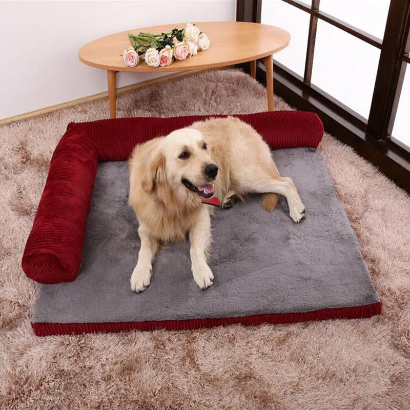 Очищаемый коврик для больших собак с защитой шеи, зимнее теплое одеяло для собак, одеяло для домашних животных, очень большое одеяло для собак S/M/L/XL, домик для домашних животных