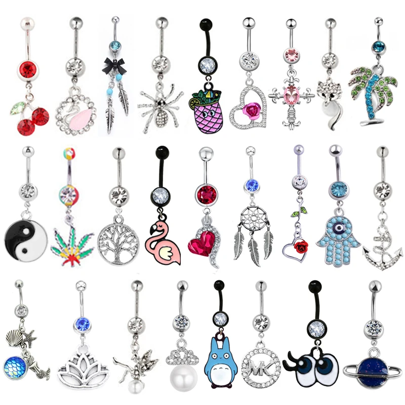 Download Jesus Fish Charm Design Belly Button Navel Ring Body Jewelry Piercing Fashion Jewelry ...