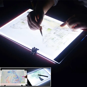 

Three Level Dimmable A4 Led Light Pad,Tablet,Tools,Diamond Painting Accessories for Diamond Embroidery Eye Protection