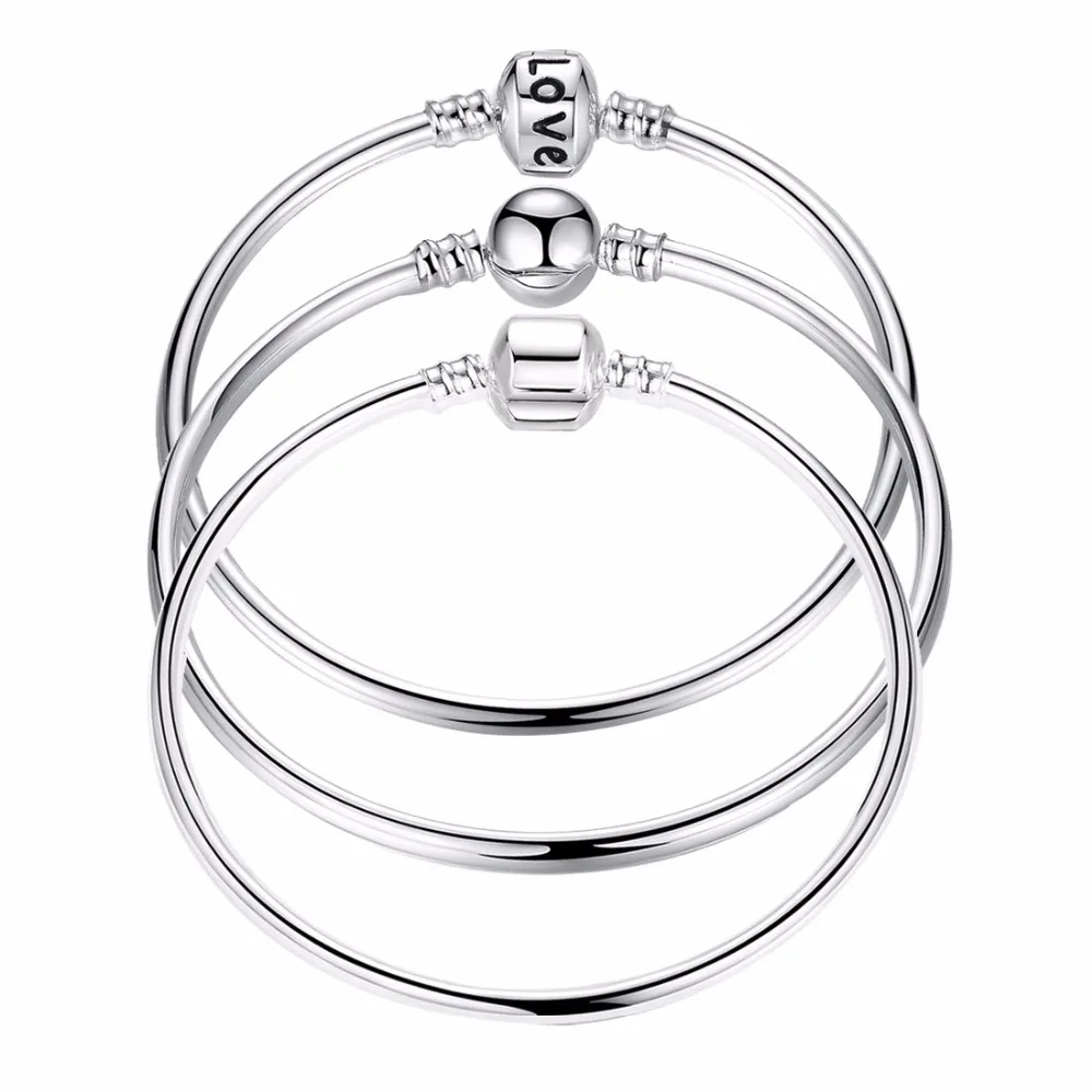 

2019 New Arrival 16-21cm Rose Gold Color Snake Chain Charm Bead Fit Original WST Bracelet Jewelry Gift For Women ZBB9009