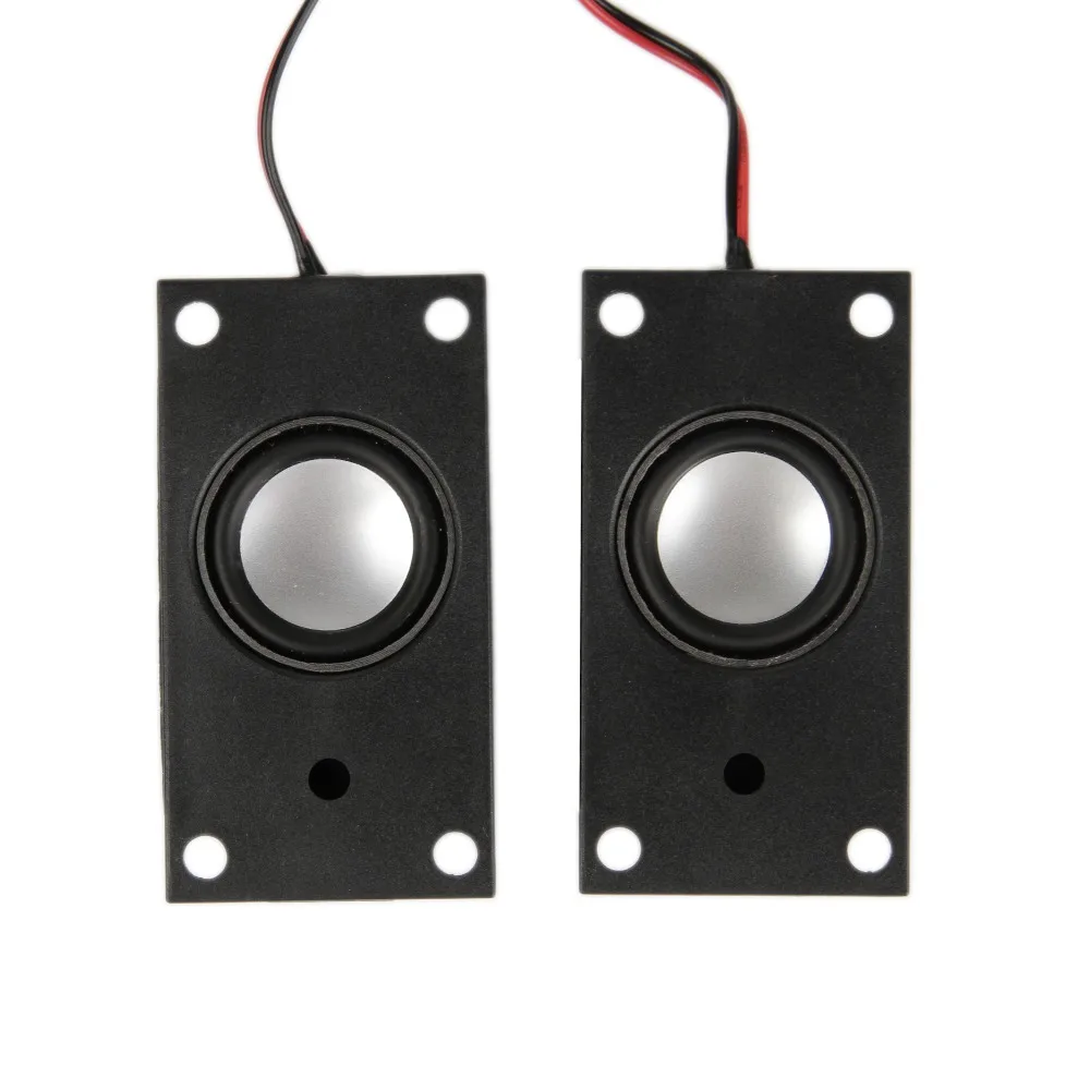 2Pcs Audio Speakers 4070 LED TV Speaker 8Ohm 3W Square Passive Mini
