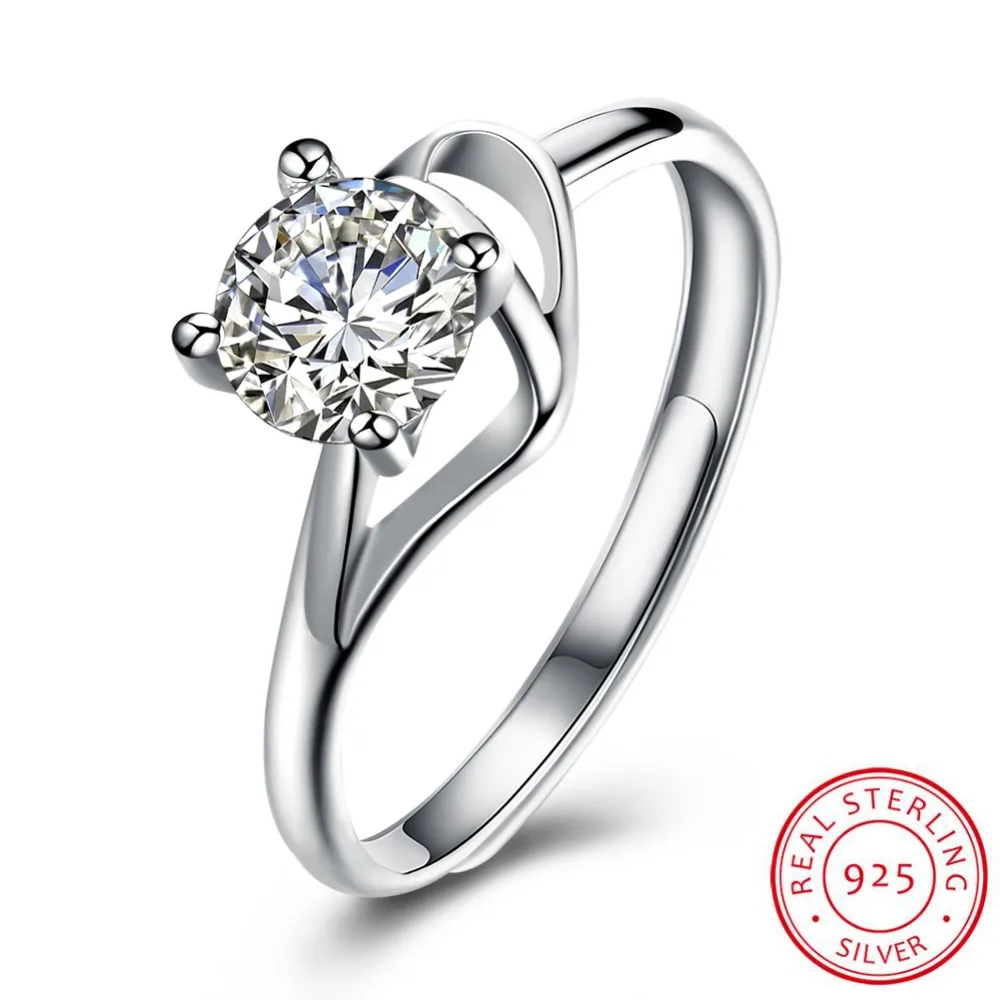 925 Sterling Silver Ring Nice Jewelry Women Silver Color Rings With 925