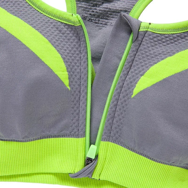 BINAND-2016-New-Women-Zipper-Sports-Bra-Push-Up-Shockproof-Top-Underwear-with-Inner-Pad-Running (4)