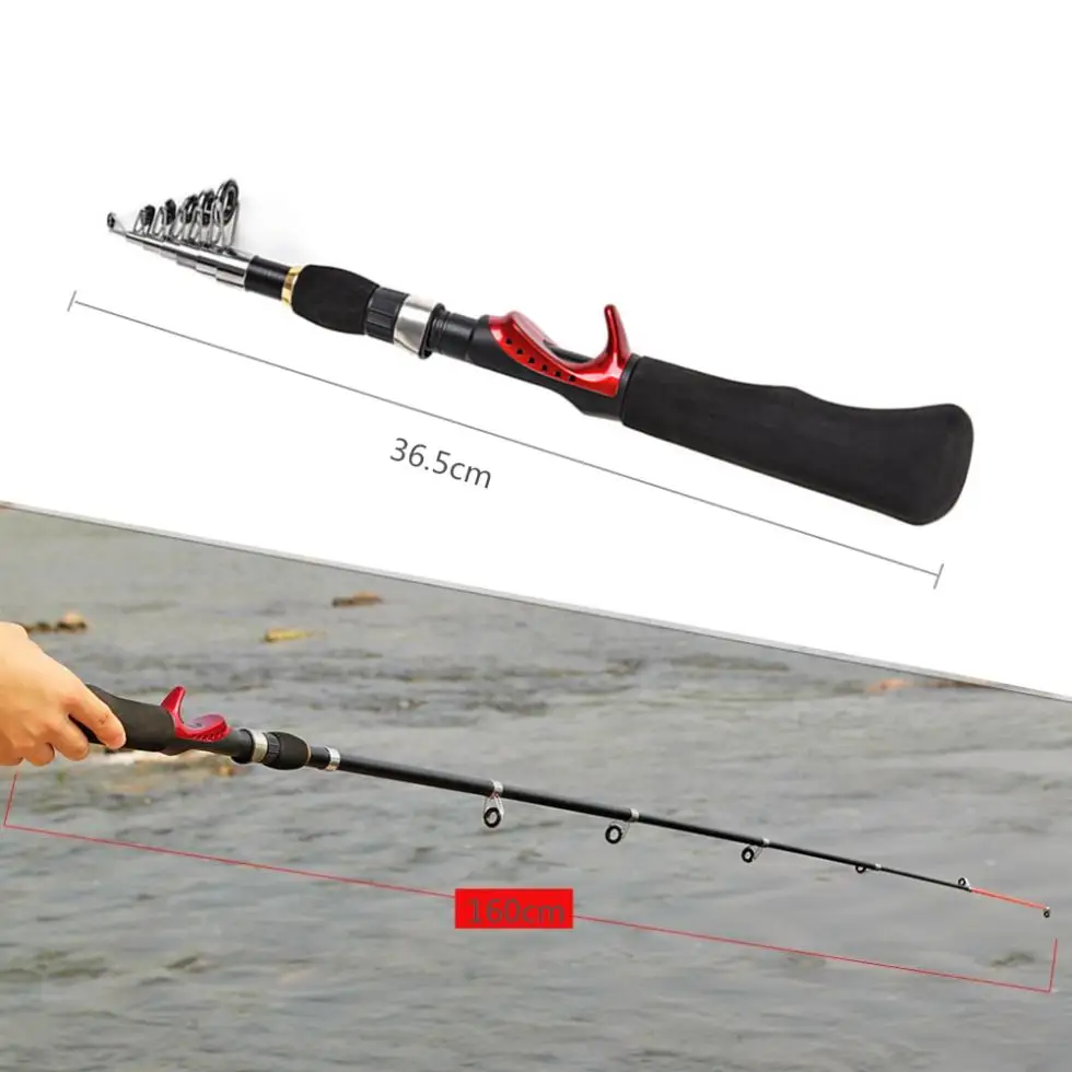 1.6 m البسيطة المحمولة قضيب كومبو تلسكوبي الكربون الجليد روك الصيد قضيب + مغلقة كروية الصيد 1.6 m البسيطة المحمولة قضيب كومبو تلسكوبي الكربون الجليد روك الصيد قضيب + مغلقة كروية الصيد