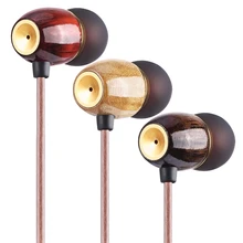 2017 Brand New M100 In Ear Earphone HIFI Wood Earphone Headset Tri-frequencies Equalization 3 Color Earphone