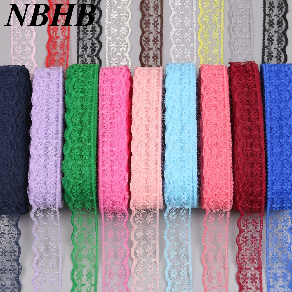 NBHB африканская кружевная лента 10 ярдов/партия 20 мм Широкий DIY аксессуары 17 цветов