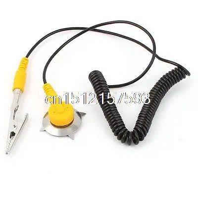 

Alligator Clip Terminal Coil Cable Anti Static ESD Mats Grounding Point Wire
