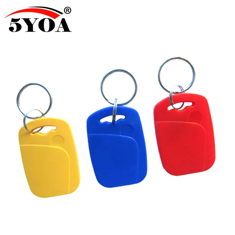 

10pcs IC+ID UID Rewritable Composite Key Tags Keyfob Dual Chip Badge RFID 125KHZ T5577 EM4305+13.56MHZ Changeable Writable