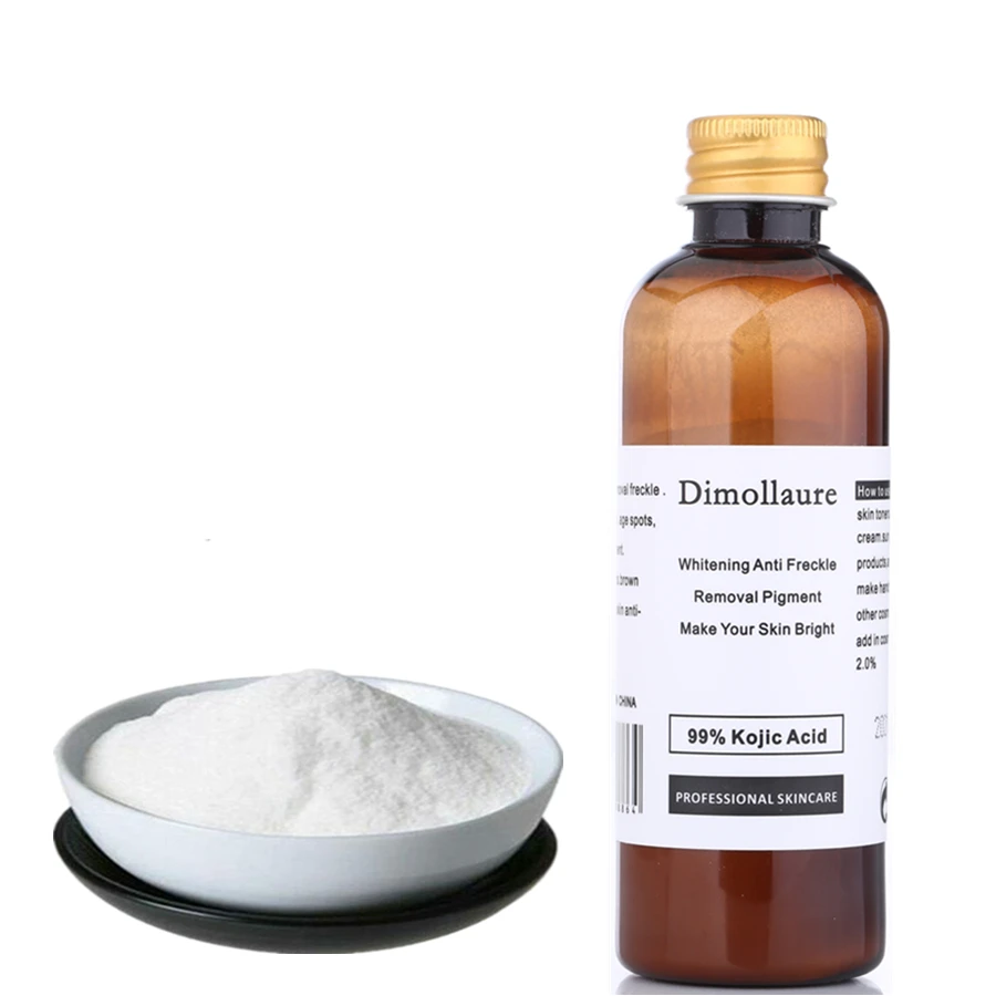 Dimollaure 30 г чистый Kojic кислотный отбеливающий крем + витамин С Сыворотка для