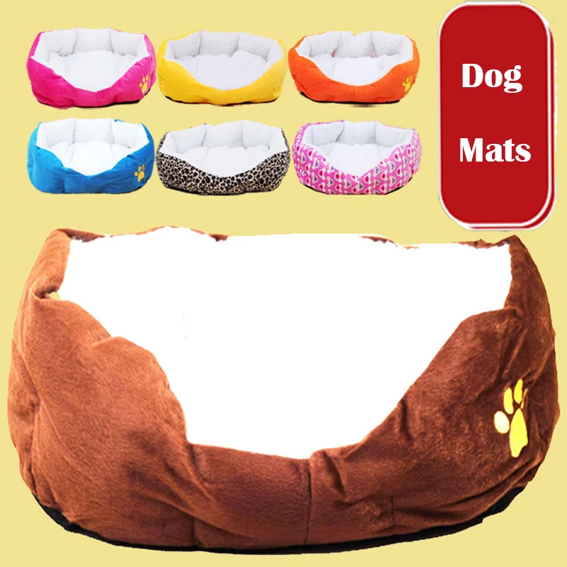 cheap New Super Cute Soft Dog Beds Winter House for Cat Warm Cotton Dog Pet Products Mini Puppy Pet Dog Bed Soft Comfortable Pet Sofa