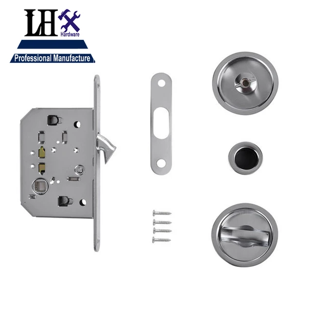 LHX 292R Poignée Serrure De Porte Coulissante pour Chambre Salle De ... LHX 292R Poignée Serrure De Porte Coulissante pour Chambre Salle De ...