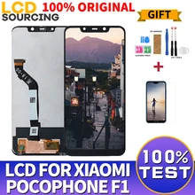 6,1" для Xiaomi Pocophone F1 ЖК-экран кодирующий преобразователь сенсорного экрана в сборе+ рамка для POCO F1 Замена дисплея