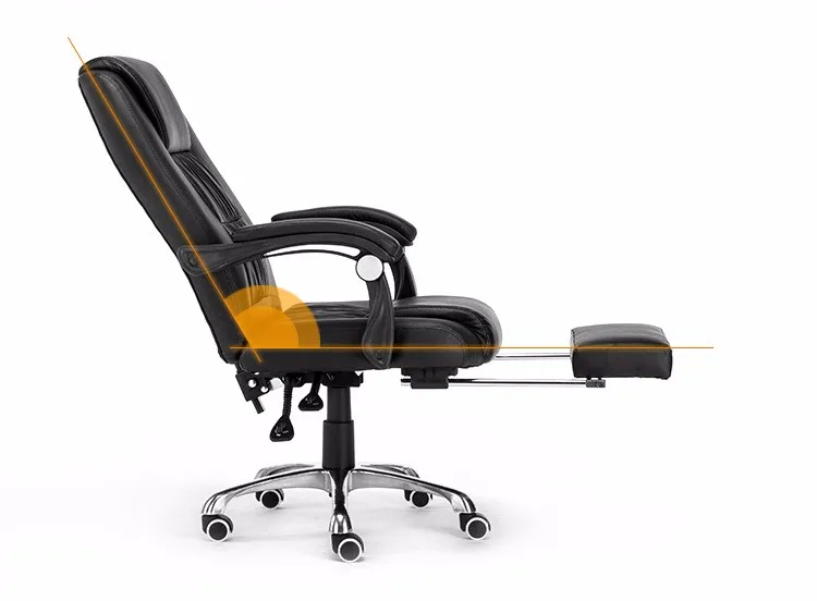 Высокое качество офисный стул для босса мягкий поворотный компьютерный стул увеличивающий мягкую спинку лежа подъемное сиденье Досуг стул с подножкой