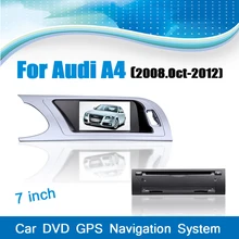 Reproductor de DVD del coche GPS sistema de navegación sistema de Audio del coche de los medios estéreo para Audi A4 (2008-2012) con Bluetooth