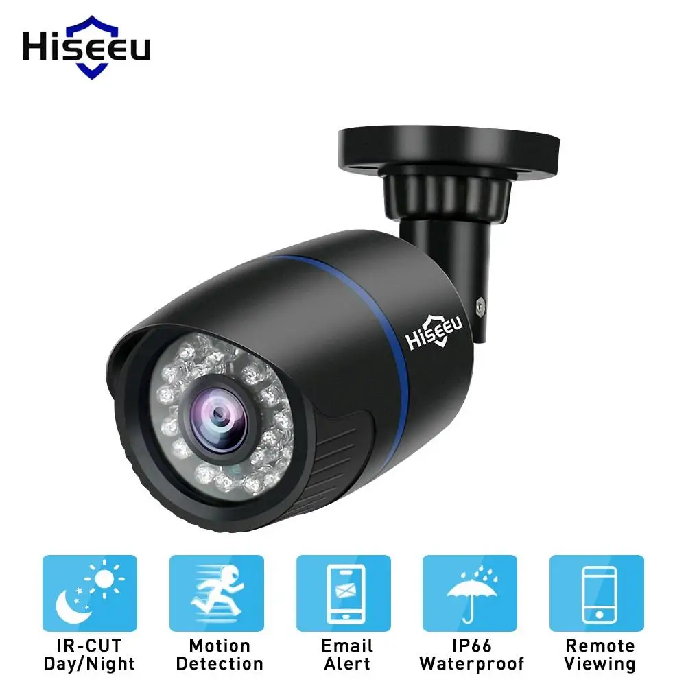 

Hiseeu 8CH 1080P POE NVR CCTV Security System 4PCS 2.0MP Audio Record IP Camera IR P2P Outdoor Video Surveillance Kit 1TB HDD