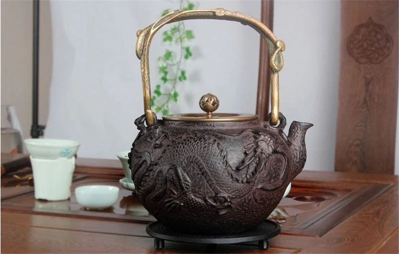 1 шт. Железный чайник основание чайный лоток чугунный горшок держатель коврик японский чайник бутик металлический матрас блюдо с заварочным чайником аксессуары для чая